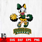 Baylor Bears Daisy Duck Cheerleader Disney, Svg Eps Dxf Png File, Digital Download