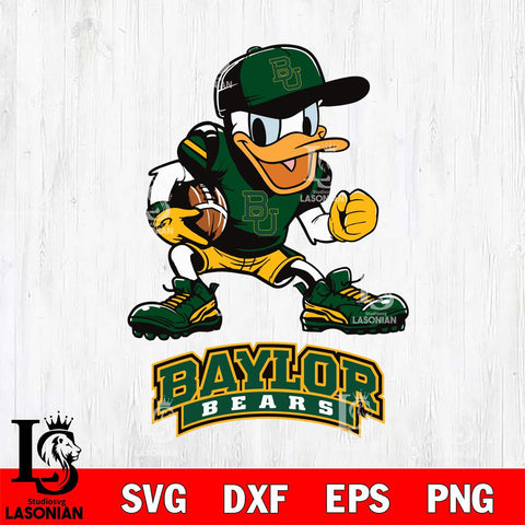 Baylor Bears Donal Duck Disney, Svg Eps Dxf Png File, Digital Download