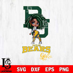 Baylor Bears Fan Girl Svg Eps Dxf Png File, Digital Download, Instant Download