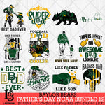 Baylor Bears Fathers Day NCAA Bundle 12 Svg Eps Dxf Png File, Digital Download, Instant Download