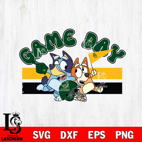 Baylor Bears Game Day Bluey Svg Eps Dxf Png File, Digital Download, Instant Download