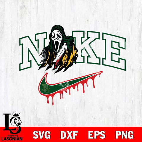 Baylor Bears Ghostface Nike Svg Eps Dxf Png File, Digital Download, Instant Download