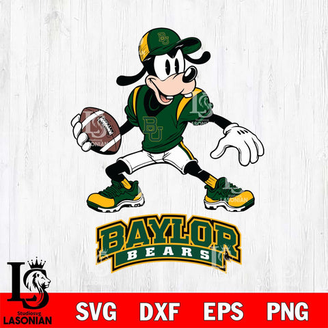 Baylor Bears Goofy Disney, Svg Eps Dxf Png File, Digital Download