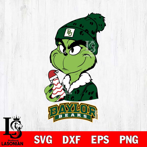 Baylor Bears Grinch Tree Cake Svg Eps Dxf Png File, Digital Download, Instant Download