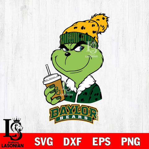 Baylor Bears Grinch hat Svg Eps Dxf Png File, Digital Download, Instant Download