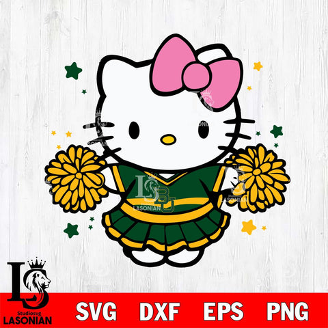 Baylor Bears Hello Kitty Cheerleader 10 Svg Eps Dxf Png File, Digital Download, Instant Download