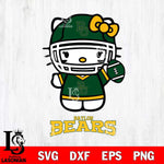 Baylor Bears Hello Kitty NCAA 1 Svg Eps Dxf Png File, Digital Download, Instant Download