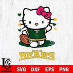 Baylor Bears Hello Kitty NCAA 3 Svg Eps Dxf Png File, Digital Download, Instant Download