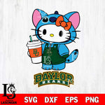 Baylor Bears Hello Kitty Stitch Svg Eps Dxf Png File, NCAA svg, Digital Download, Instant Download