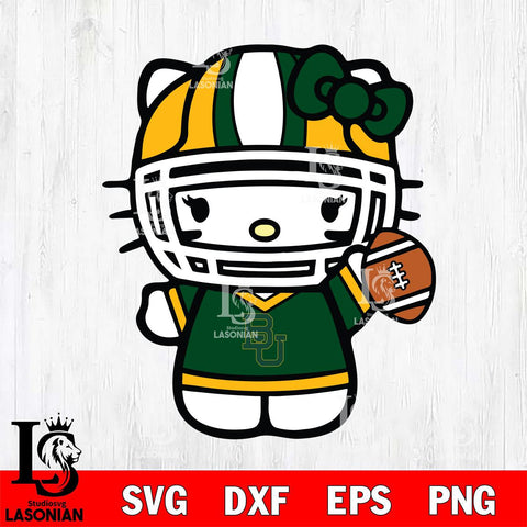 Baylor Bears Hello Kitty sport 9 Svg Eps Dxf Png File, NCAA svg, Digital Download, Instant Download