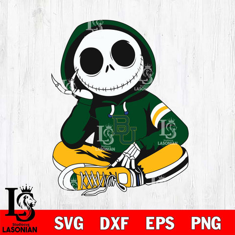 Baylor Bears Jack Skellington halloween Svg Eps Dxf Png File, NCAA svg, Digital Download, Instant Download