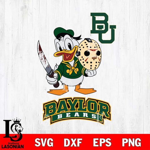 Baylor Bears Jason Voorhees 12 Svg Eps Dxf Png File, Digital Download