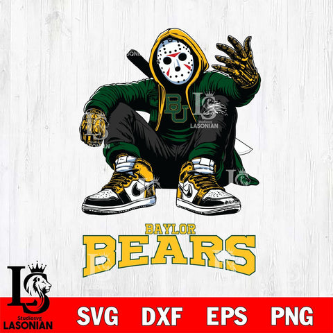 Baylor Bears Jason Voorhees Halloween SVG Svg Eps Dxf Png File, Digital Download, Instant Download