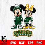 Baylor Bears Mickey Minnie Rugby Hoodie Svg Eps Dxf Png File, NCAA svg , File Cut , Digital Download , Instant Download, Cut Svg Files