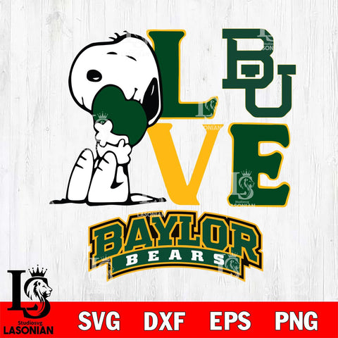 Baylor Bears Snoopy Sport 10 Svg Eps Dxf Png File, Digital Download