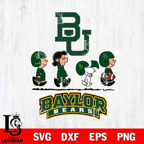 Baylor Bears Snoopy Sport 12 Svg Eps Dxf Png File, Digital Download