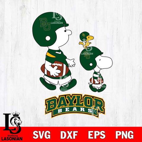 Baylor Bears Snoopy Sport Svg Eps Dxf Png File, Digital Download