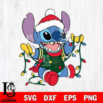 Baylor Bears Stitch Christmas Lights Svg Eps Dxf Png File, Digital Download, Instant Download