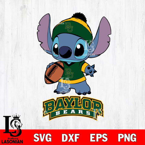 Baylor Bears Stitch Disney, Svg Eps Dxf Png File, Digital Download