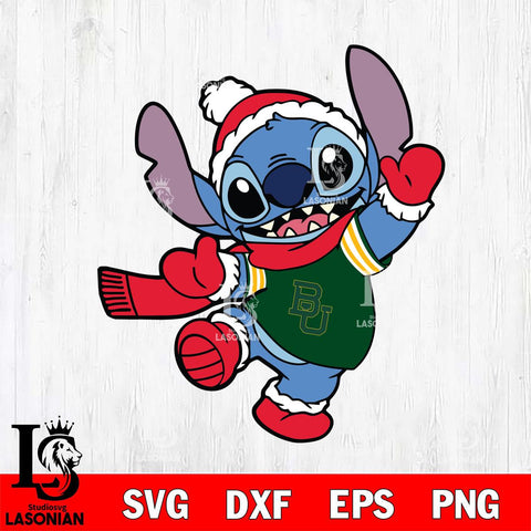 Baylor Bears Stitch Disney Christmas Svg Eps Dxf Png File, Digital Download, Instant Download