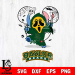 Baylor Bears Stitch Ghost Face Halloween 2 Svg Eps Dxf Png File, Digital Download, Instant Download