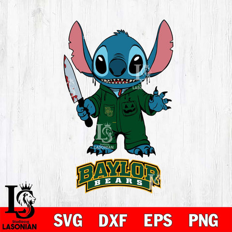 Baylor Bears Stitch Horror 2 Svg Eps Dxf Png File, NCAA svg, Digital Download, Instant Download