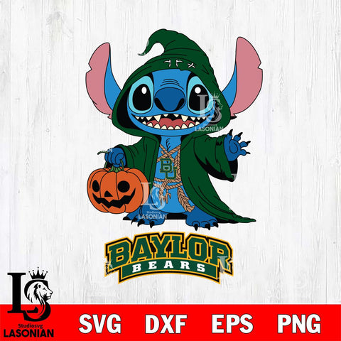 Baylor Bears Stitch Horror Svg Eps Dxf Png File, NCAA svg, Digital Download, Instant Download