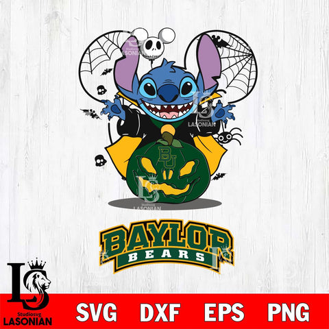 Baylor Bears Stitch Horror Halloween Svg Eps Dxf Png File, Digital Download, Instant Download