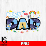 Bluey Dad png file, Digital Download, Instant Download