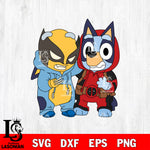 Bluey Deadpool And Wolverine Svg Eps Dxf Png File, Digital Download, Instant Download