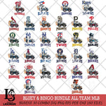 Bluey friends MLB ALL TEAM Svg Eps Dxf Png File, Bundle MLB svg, Digital Download, Instant Download