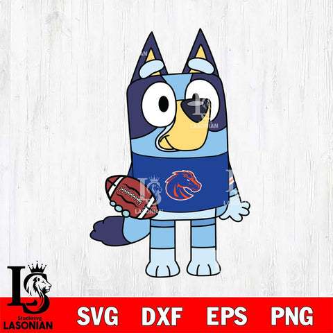 Boise State Broncos Bluey 2 Svg Eps Dxf Png File, Digital Download, Instant Download