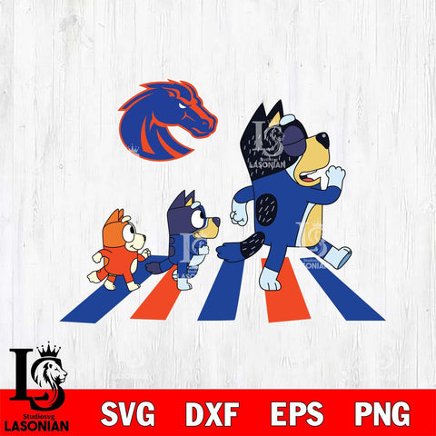 Boise State Broncos Bluey 6 Svg Eps Dxf Png File, Digital Download, Instant Download