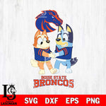 Boise State Broncos Bluey Chilli Dance Svg Eps Dxf Png File, Digital Download, Instant Download