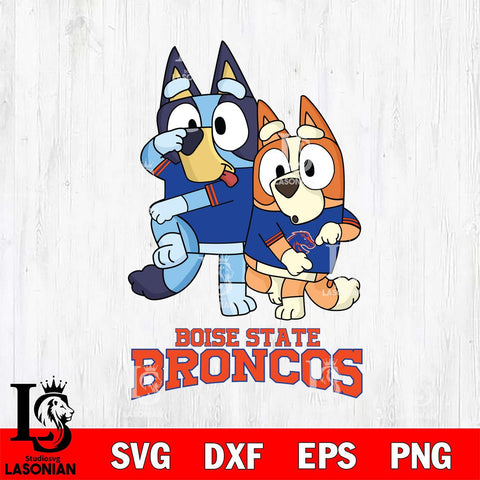 Boise State Broncos Bluey Chilli Dance Mode Svg Eps Dxf Png File, Digital Download, Instant Download