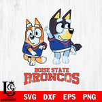 Boise State Broncos Bluey Chilli Mode Dance Svg Eps Dxf Png File, Digital Download, Instant Download