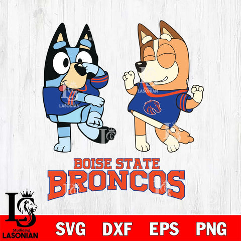 Boise State Broncos Bluey Chilli Sport Svg Eps Dxf Png File, Digital Download, Instant Download