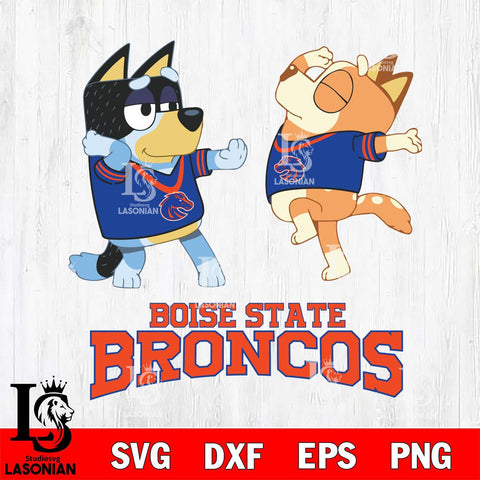 Boise State Broncos Bluey Dance Svg Eps Dxf Png File, Digital Download, Instant Download