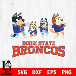 Boise State Broncos Bluey Dance Mode Squats Svg Eps Dxf Png File, Digital Download, Instant Download