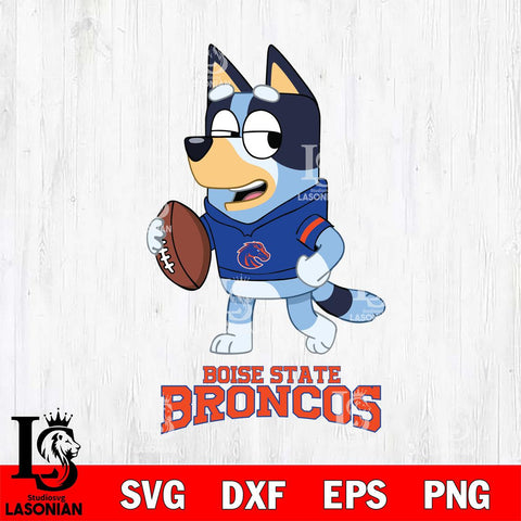 Boise State Broncos Bluey Football Sport Svg Eps Dxf Png File, Digital Download ,Instant Download, Cricut File