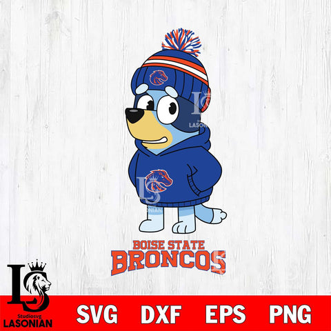 Boise State Broncos Bluey Hoodie rugby Svg Eps Dxf Png File, Digital Download ,Instant Download, Cricut File