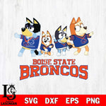 Boise State Broncos Bluey Mode Dance Squats Svg Eps Dxf Png File, Digital Download, Instant Download