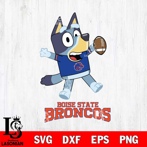 Boise State Broncos Bluey Sport Football Svg Eps Dxf Png File,NCAA Svg Files,Bluey svg ,Digital Download ,Instant Download, Cricut File