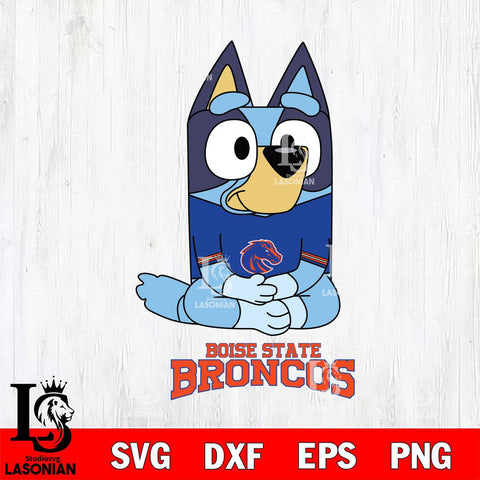 Boise State Broncos Bluey Styles Football Svg Eps Dxf Png File,NCAA Svg Files,Bluey svg ,Digital Download ,Instant Download, Cricut File