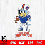 Boise State Broncos Bluey rugby Svg Eps Dxf Png File, Digital Download ,Instant Download, Cricut File