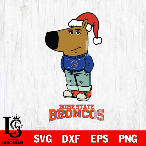 Boise State Broncos Chill Guy Christmas Svg Eps Dxf Png File,NCAA Svg Files,Chill Guy svg ,Digital Download ,Instant Download, Cricut File