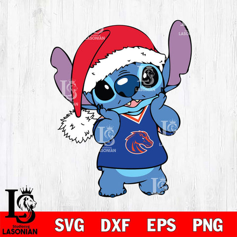 Boise State Broncos Cute Stitch Christmas Svg Eps Dxf Png File, Digital Download, Instant Download