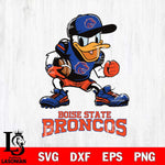 Boise State Broncos Donal Duck Disney, Svg Eps Dxf Png File, Digital Download