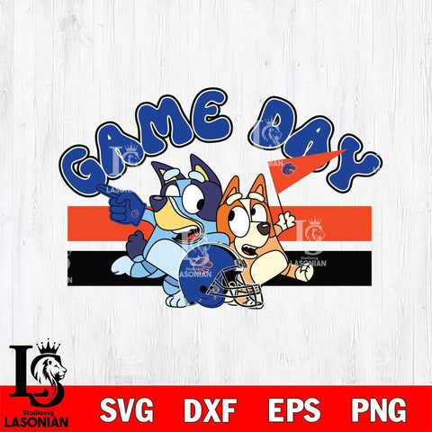 Boise State Broncos Game Day Bluey Svg Eps Dxf Png File, Digital Download, Instant Download