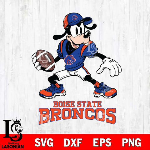 Boise State Broncos Goofy Disney, Svg Eps Dxf Png File, Digital Download